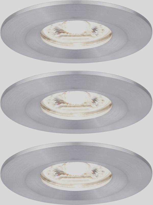 Paulmann 94305 EBL Nova mini Coin Luminaire à LED encastrable jeu de 3  LED LED intégrée 4 W aluminium