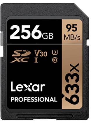Lexar Lexar SDXC Card 256GB Professional 633x Carte SDXC 256 GB Class 10