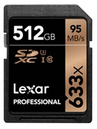 Lexar Lexar SDXC Card 512GB Professional 633x Carte SDXC 512 GB Class 10