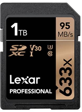 Lexar Lexar SDXC Card 1TB Professional 633x UH Carte SDXC 1000 GB Class 10