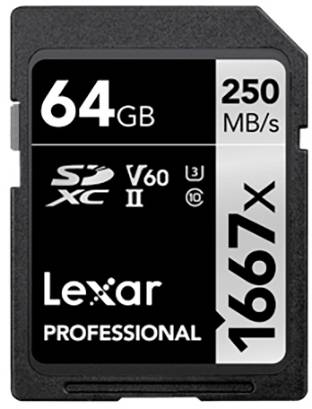 Lexar Lexar SDXC Card 64GB Professional 1667x Carte SDXC 64 GB Class 10-0
