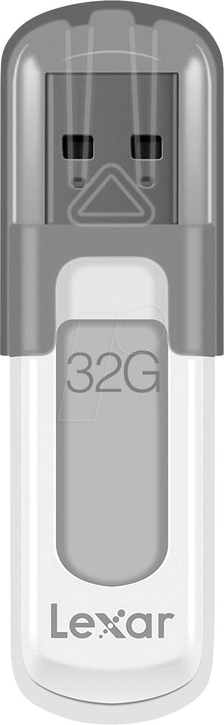 Lexar Lexar JumpDrive V100 32GB USB 3.0 new Clé USB 32 GB blanc, gris LJDV100-32GABGY USB 3.1 (Gen 1)-0
