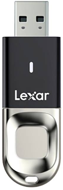 Lexar Lexar JumpDrive F35 32GB USB 3.0 Fingerp Clé USB 32 GB noir, argent LJDF35-32GBBK USB 3.1 (Gen 1)-1