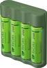 GP GPRCKCH421U370 Chargeur de piles rondes NiMH LR03 (AAA), LR6 (AA)