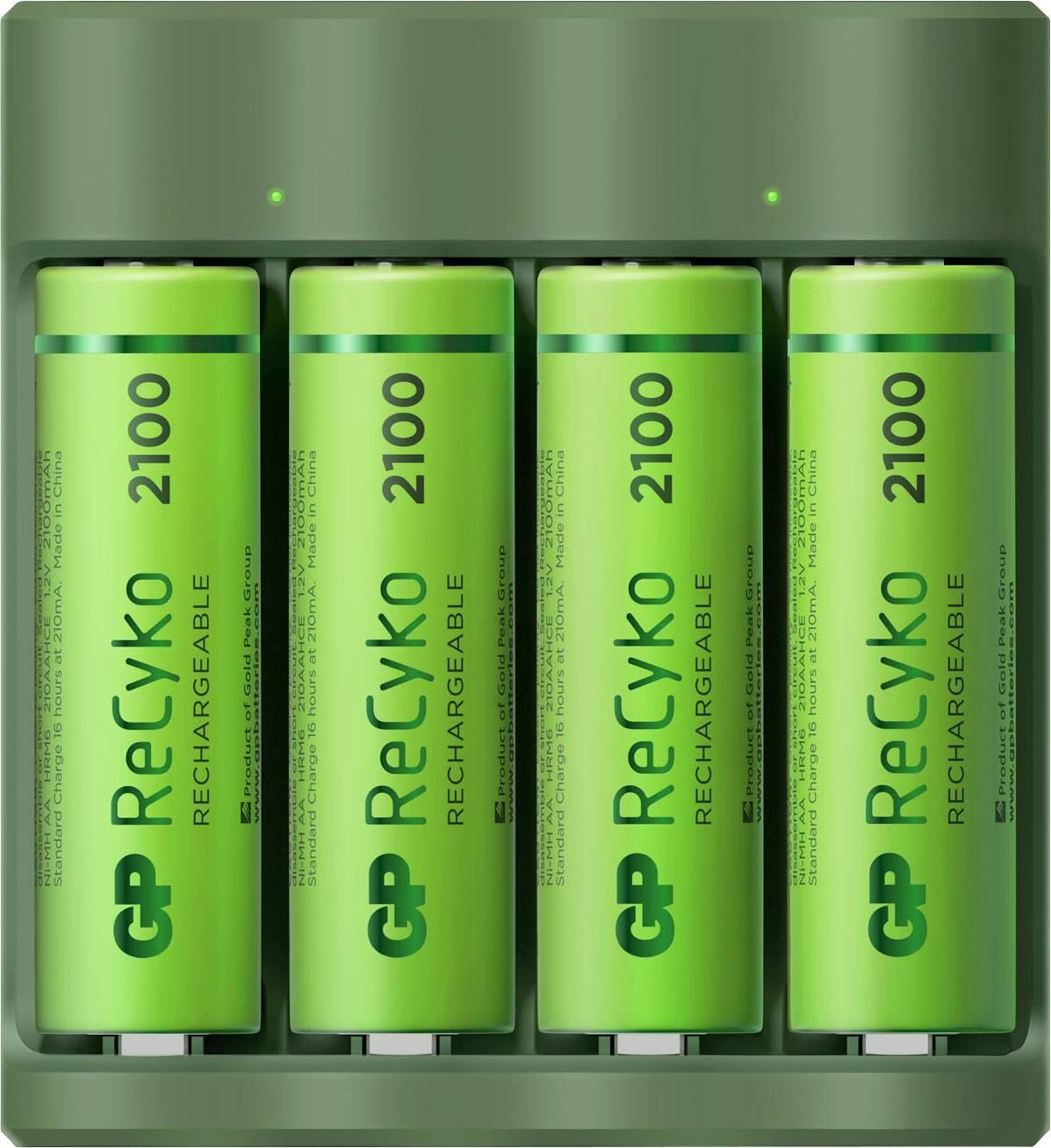 GP GPRCKCH421U370 Chargeur de piles rondes NiMH LR03 (AAA), LR6 (AA)-7