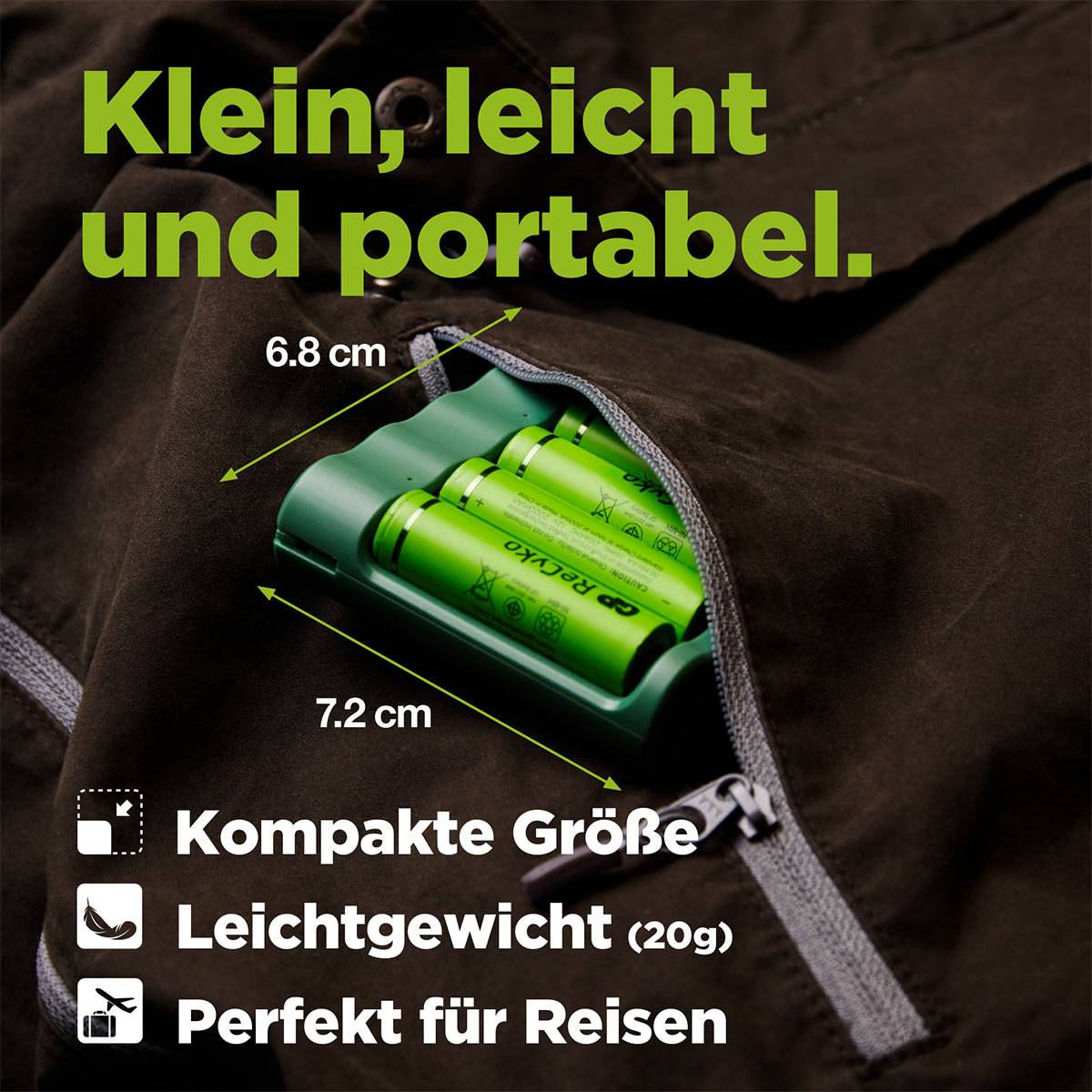 GP GPRCKCH421U370 Chargeur de piles rondes NiMH LR03 (AAA), LR6 (AA)-10