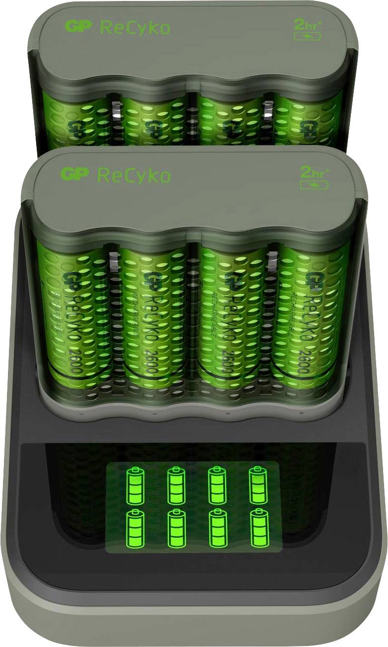 GP GPRCKCHM451D523 Chargeur de piles rondes NiMH LR03 (AAA), LR6 (AA)-1