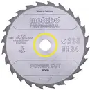 Metabo 628493000 Lame de scie circulaire 235 x 30 x 2.6 mm Nombre de dents: 24 1 pc(s)