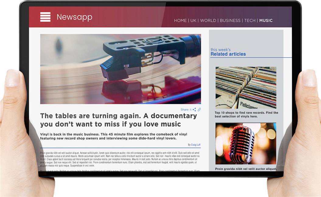 Tablette Android Lenovo Tab M10 FHD Plus (2e génération) LTE/4G, WiFi 64 GB gris fer 26.2 cm (10.3 pouces) 2.3 GHz Media-8