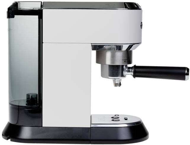 DeLonghi De'Longhi Siebträgermaschine Dedica EC 685.W Weiss Machine à expresso blanc 1350 W compatible pad E.S.E, avec e-5