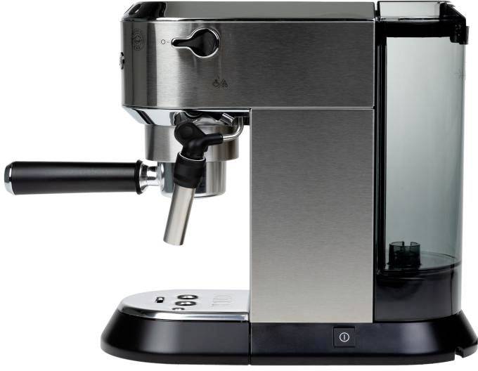 DeLonghi De'Longhi Siebträgermaschine Dedica EC 685.M Silber Machine à expresso argent 1350 W compatible pad E.S.E, avec-6