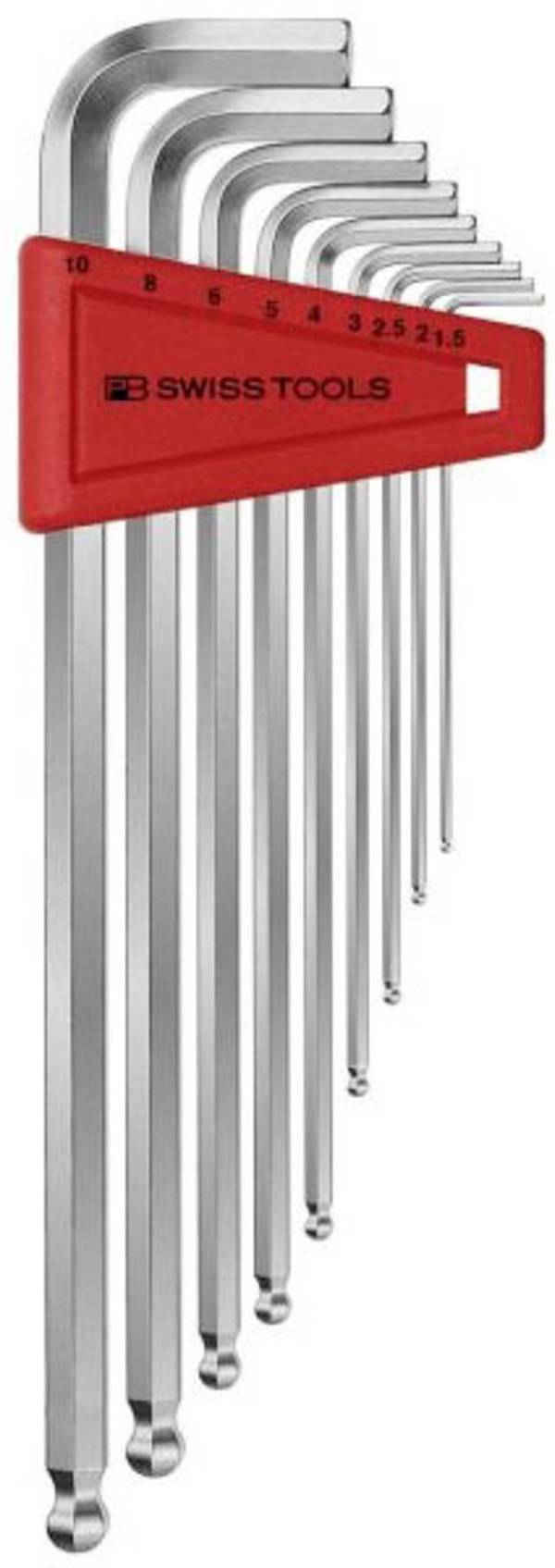 PB SwissTools PB Swisstools Winkelschlüssel-Set 1,5-10 mm Innensechskant  Jeu de clés mâles coudées 9 pièces 6 pans intérieurs