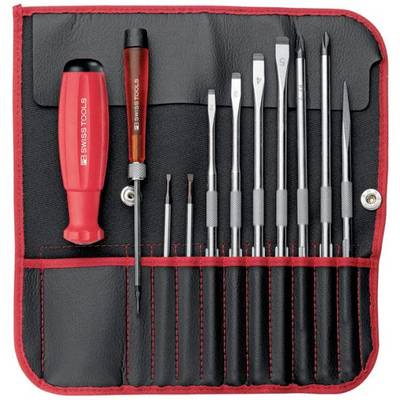 PB SwissTools PB Swisstools Schraubenzieher-Set Basic PB9216 13-teilig pour l'atelier, pour l'électronique et la mécaniq