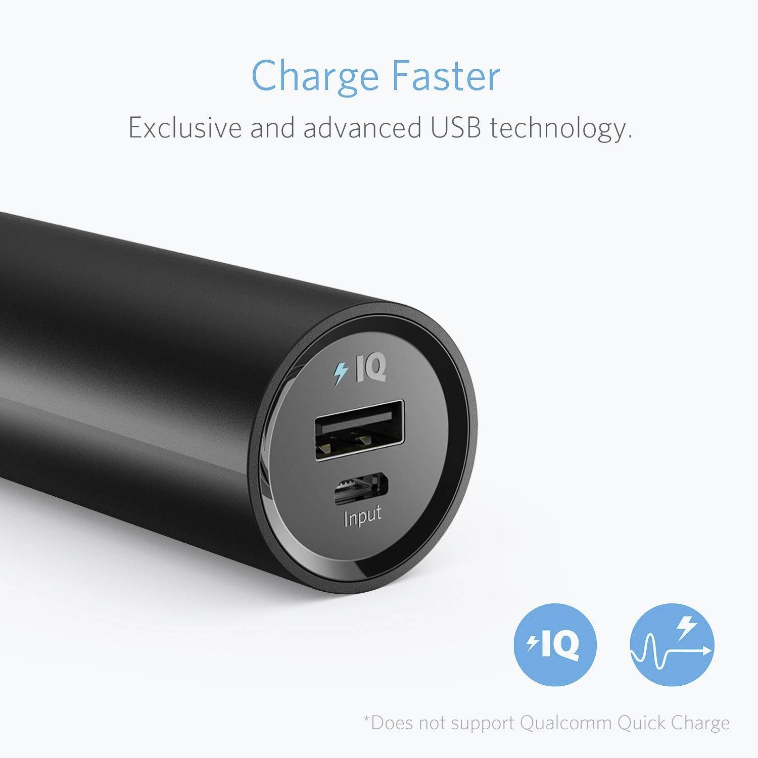 Anker PowerCore Powerbank (batterie supplémentaire) 5000 mAh Li-Ion noir-8