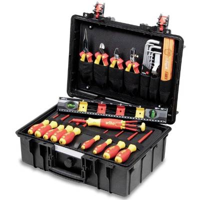 Wiha 44505 pour électricien Mallette à outils équipée 34 pièces-0