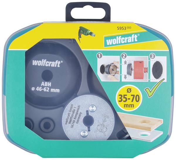 Wolfcraft 5953000 5953000 Aide au perçage 7 pièces 60 mm 1 pc(s)