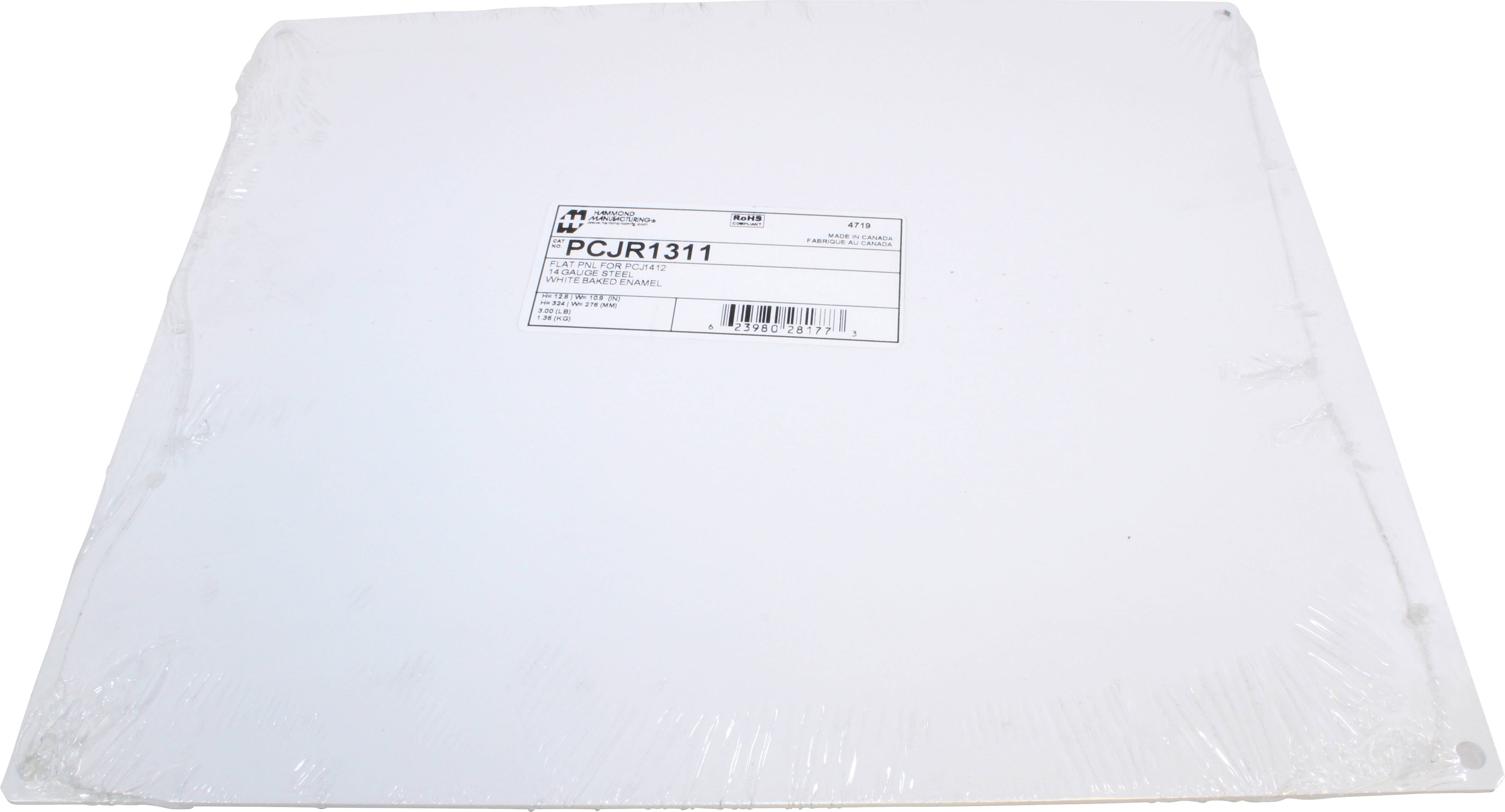 Hammond Electronics Plaque de montage acier blanc (L x l x H) 324 x 276 x 1.8 mm 1 pc(s)