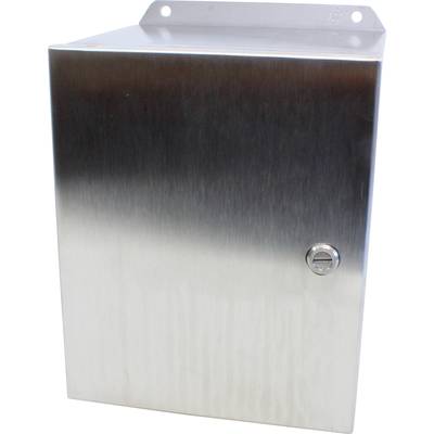 Armoire murale métallique avec porte verrouillable, adaptée aux applications industrielles ou techniques.