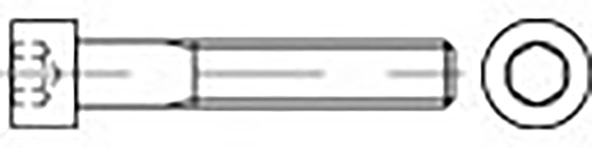 TOOLCRAFT TO-6855873 Vis à tête cylindrique M4 12 mm 6 pans intérieurs DIN 912 acier 500 pc(s)