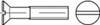 TOOLCRAFT TO-6862623 Vis à tête fraisée M2 4 mm plat DIN 963 acier inoxydable V4A A4 200 pc(s)