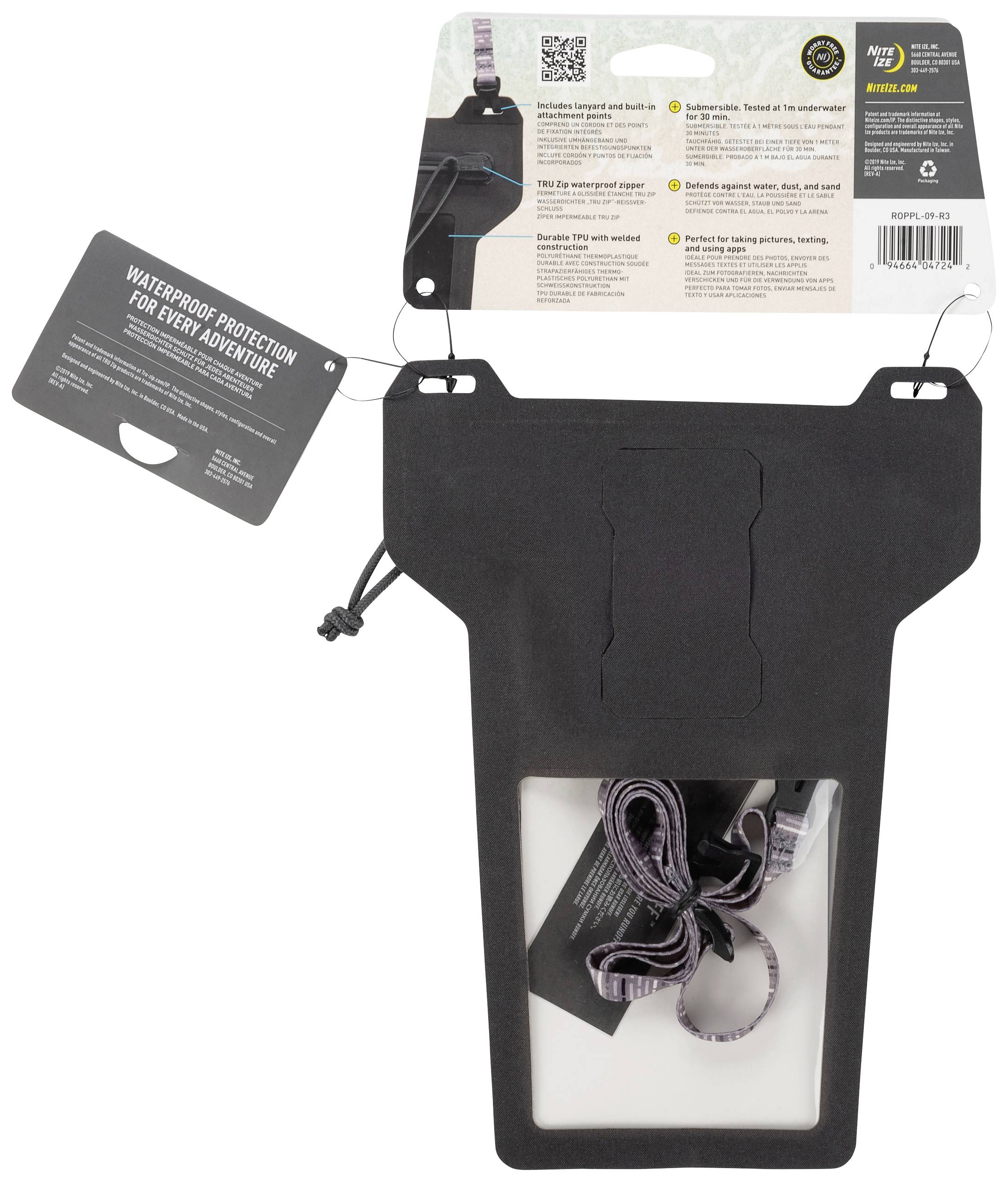 NITE Ize Housse pour téléphone portable RunOff Phone Bag noir NI-ROPPL-09-R3-2