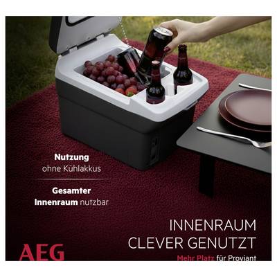 AEG Bordbar BK16 Glacière & réchaud thermoélectrique 12 V/DC gris 16 l 20 °C en dessous de la température ambiante-7