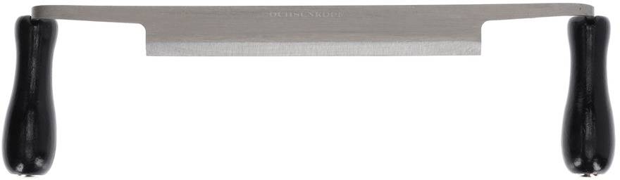 Une lame de tirage avec deux poignées noires aux extrémités. Elle est utilisée pour le travail du bois.