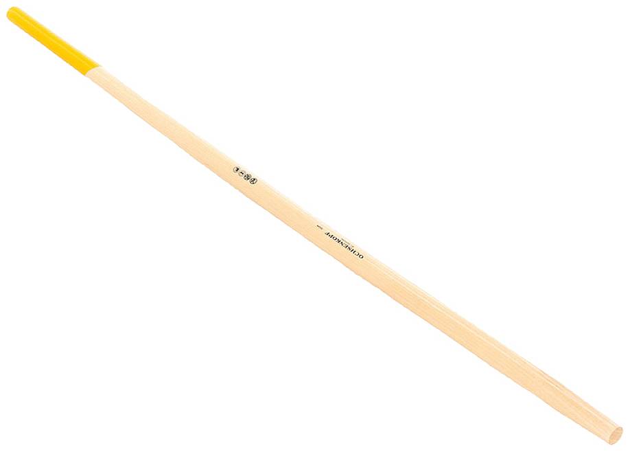 Un unique crayon jaune posé sur une surface blanche. Le crayon est non taillé et présente une surface lisse et brillante.