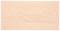 Planche rectangulaire en bois avec surface beige clair et motif naturel de grain du bois.