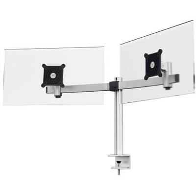 Durable Support de table pour écran 508523 2 Écran(s) 53,3 cm (21") - 68,6 cm (27") argent rotatif, inclinable, réglable-0