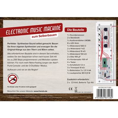 Franzis Verlag 67118 Sound Machine kit à monter Kit à assembler à