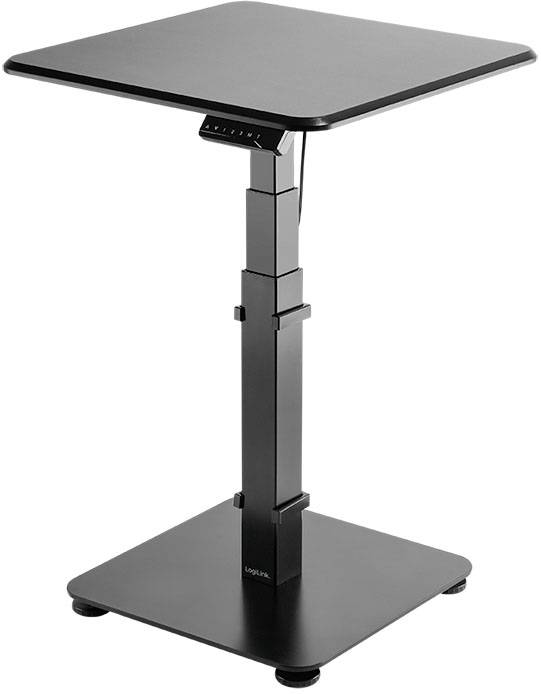 LogiLink Table haute EO0013 noir EO0013 couleur du dessus de table: noir réglage électrique en hauteur, ergonomique Haut-1