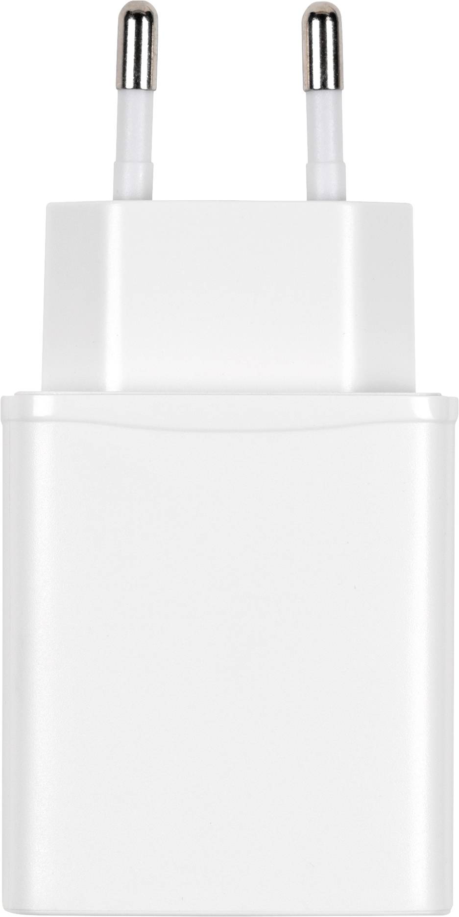 Vivanco TCVVUSBCQC3018W Chargeur pour téléphone portable Avec fonction de rechargement rapide USB-A, USB-C® blanc-1