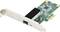 Une carte adaptateur réseau avec port Ethernet et dissipateur thermique, adaptée à l'installation dans un ordinateur pour étendre les fonctionnalités réseau.
