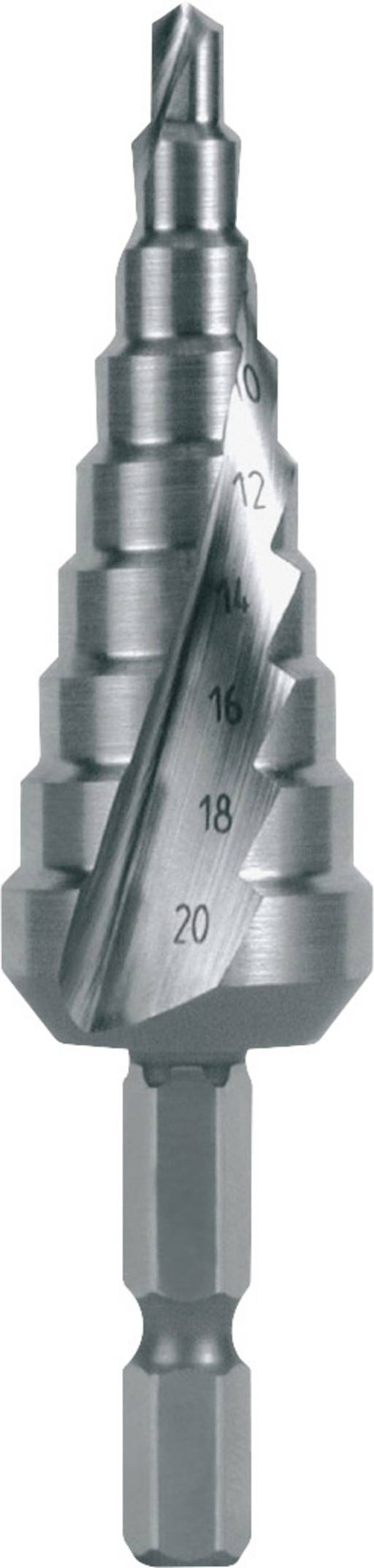 RUKO 101051H  HSS Foret étagé   Longueur totale 81 mm   tige hexagonale 1 pc(s)