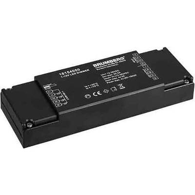 'Brumberg 18-154-000 Variateur LED', appareil rectangulaire noir avec des spécifications techniques imprimées, utilisé pour le contrôle de l'éclairage.