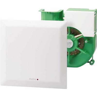 Appareil de ventilation avec boîtier retiré montrant le ventilateur à l'intérieur. Adapté aux locaux sanitaires pour la circulation de l'air et le contrôle de l'humidité.