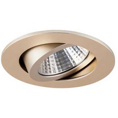 Spot encastrable avec cadre orientable en finition métallique, adapté à l'éclairage intérieur.