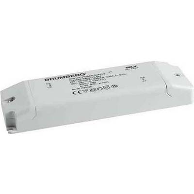 Un driver LED rectangulaire de Brumberg avec marquage technique. Convient pour lampes LED, IP20, entrée 220-240V, 50/60Hz.