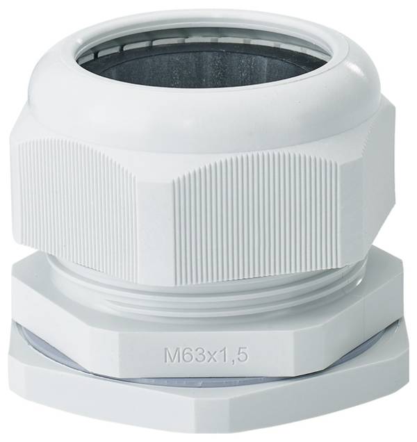 Hensel 3600215 Presse-étoupe avec écrou de bloquage, avec décharge de traction, résistant aux chocs   plastique gris clair 1 pc(s)