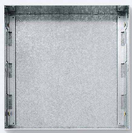 Cadre métallique rectangulaire gris aux angles droits, dépourvu d'éléments fonctionnels ou décoratifs visibles.