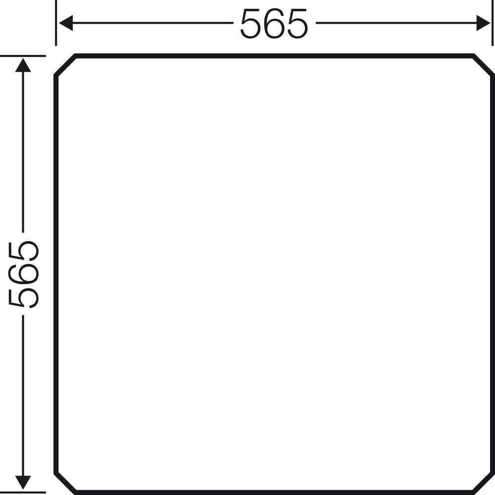 Diagramme carré de 565 x 565 mm.