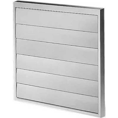 Une grille de ventilation rectangulaire avec plusieurs lamelles horizontales, utilisée pour l'aération.