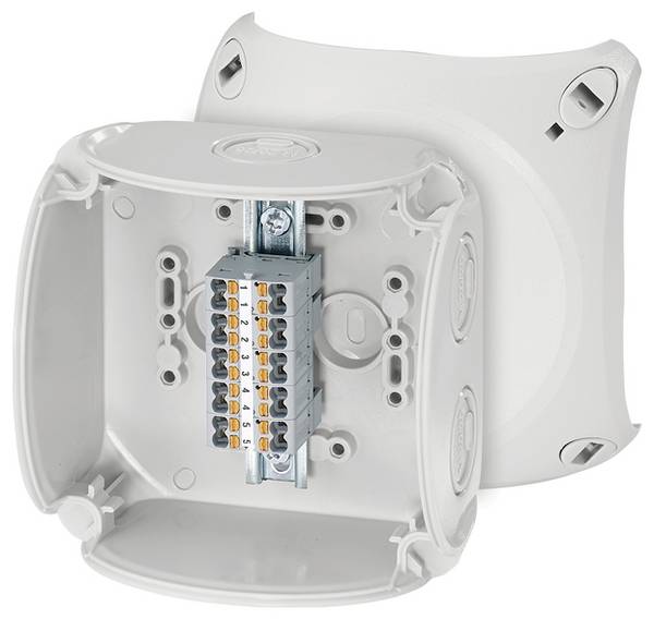 Hensel 62000293 Boîte de jonction sans halogène, plombable, résistant aux intempéries (L x l) 104 mm x 104 mm  1 pc(s)