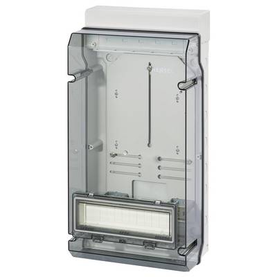 Un boîtier de sécurité transparent, autoportant, avec un boîtier ouvert permettant de visualiser les structures et supports internes.