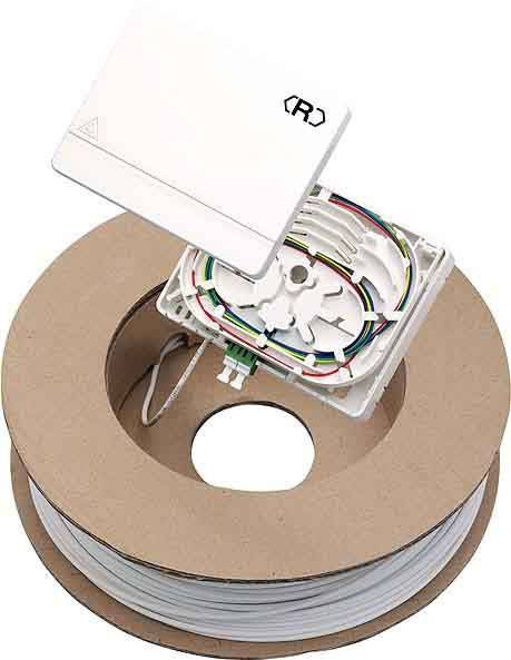 Rutenbeck 228111470 Set de raccordement FTTH blanc pur 1 pc(s)