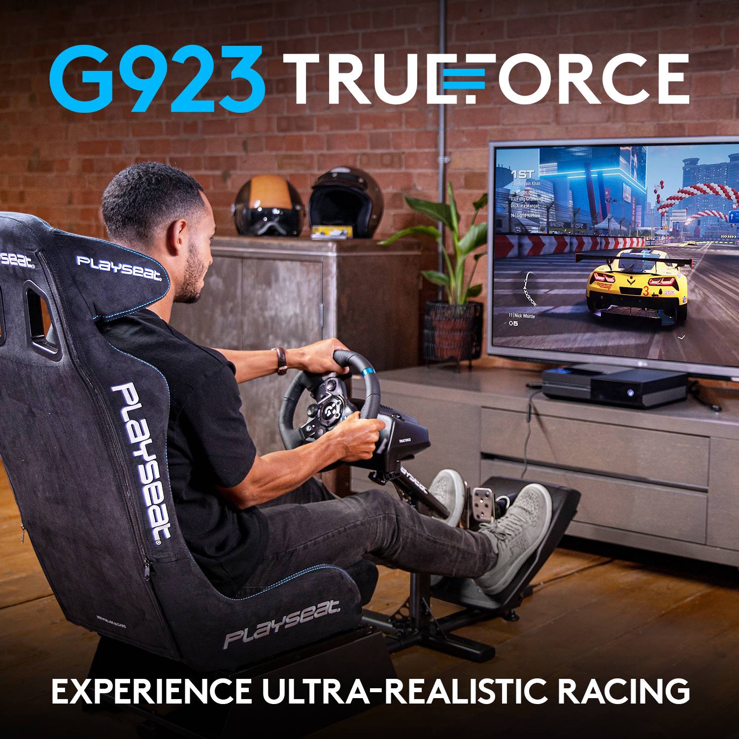 Logitech Gaming G923 Volant USB PC, Xbox One S, Xbox Series X, Xbox One noir-14