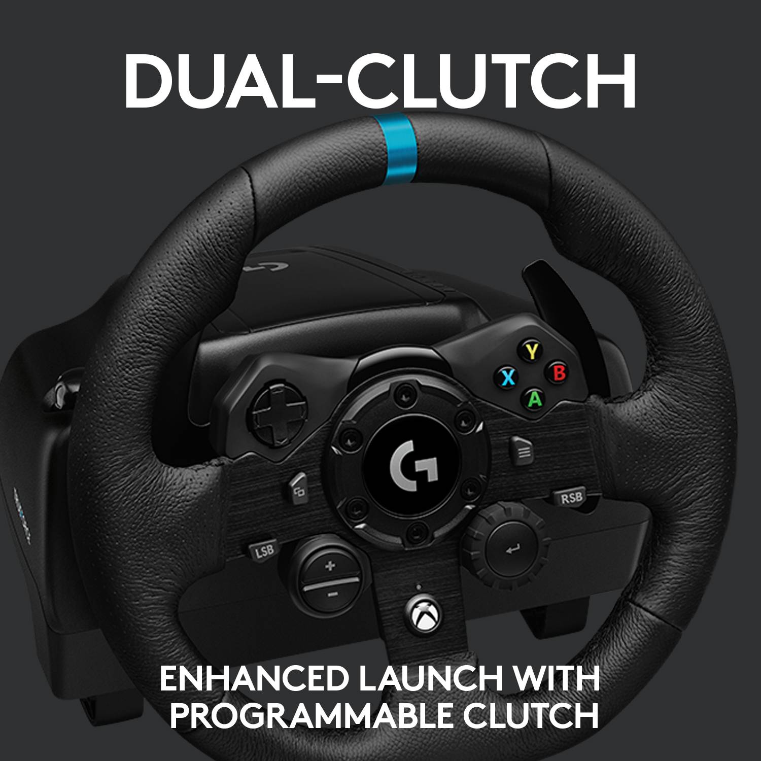 Logitech Gaming G923 Volant USB PC, Xbox One S, Xbox Series X, Xbox One noir-16