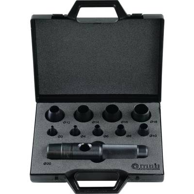 Une valise contenant un kit d'outils pour fibres optiques, comprenant différentes embouts de buses et une poignée.