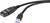 Câble de rallonge USB 3.0 avec boîtier noir et connecteur bleu. Long de 25 mètres pour le transfert de données et la connexion d'appareils.